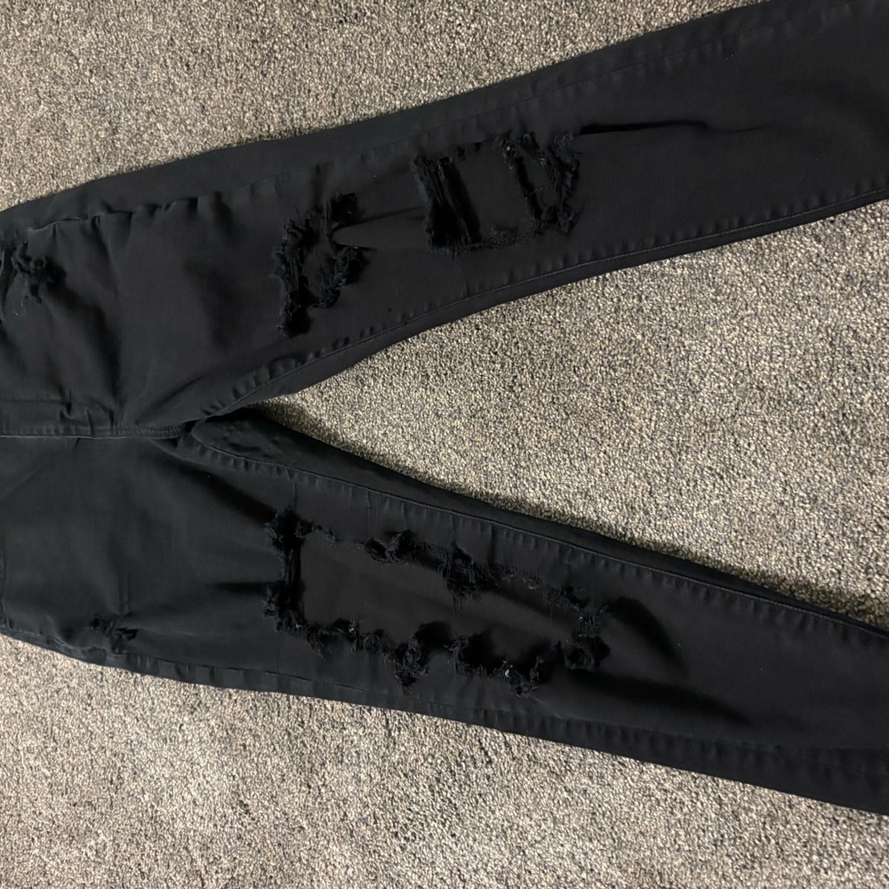 American Eagle Outfitters Black very ripped Skinny Jeggings